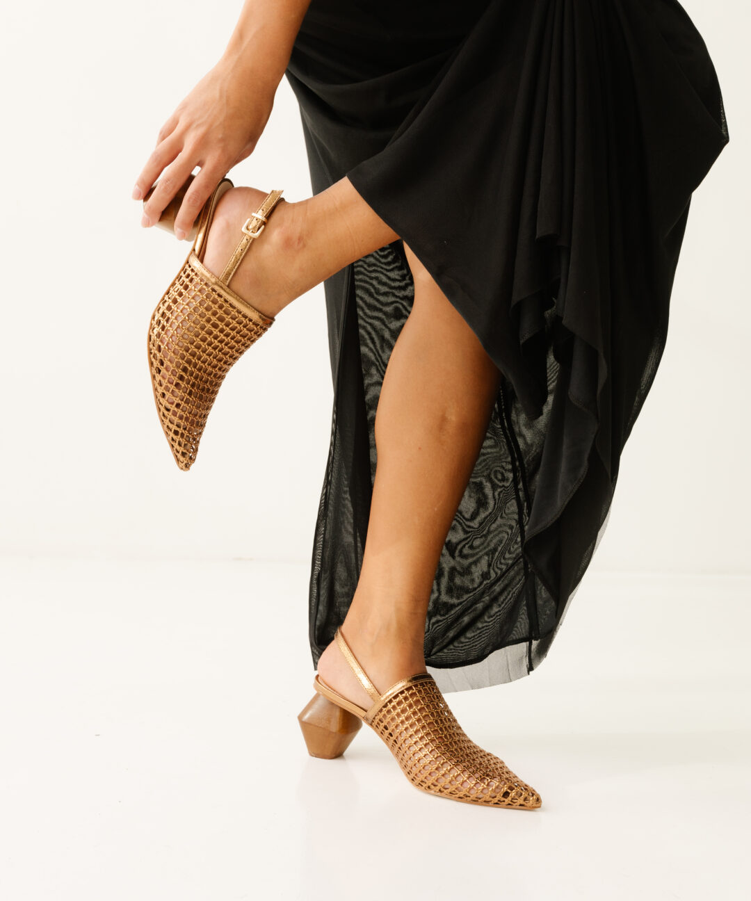 Sapato Slingback Couro Idaho