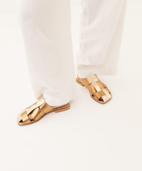 Rasteira Feminina em Couro Sivir