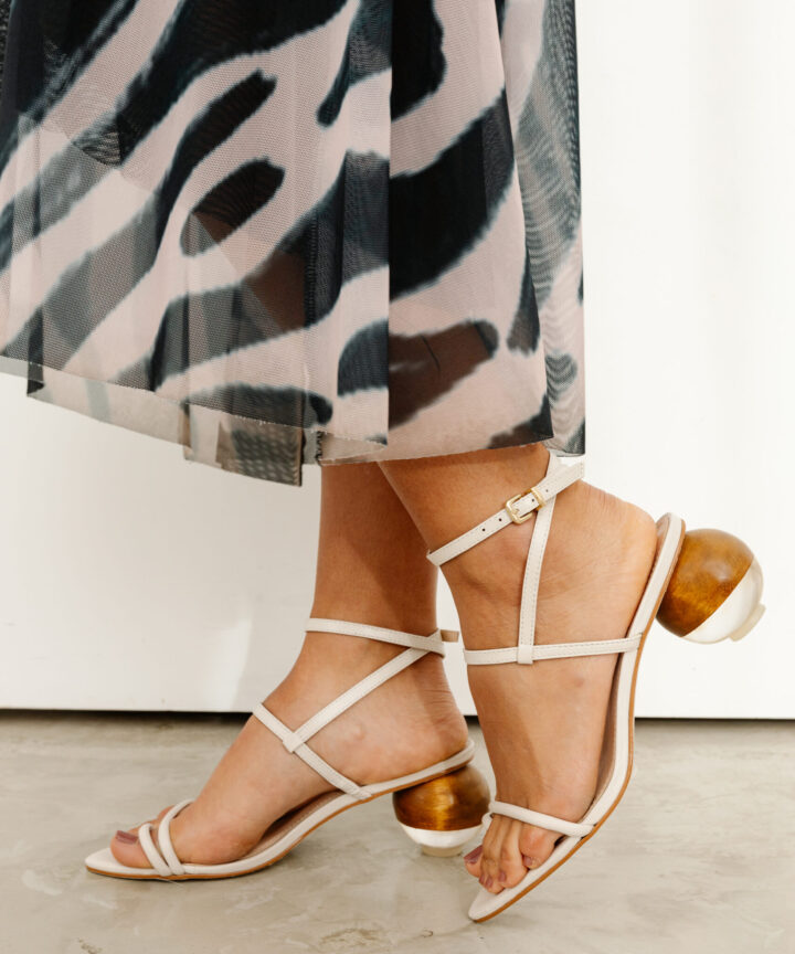 Sandália Salto Madeira Saint-Denis