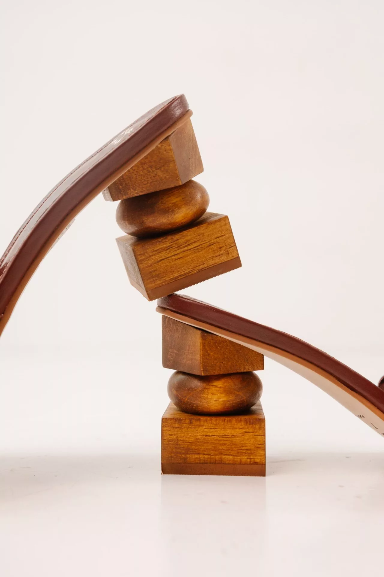 Tamanco em Salto Madeira Mykonos - Imagem 3