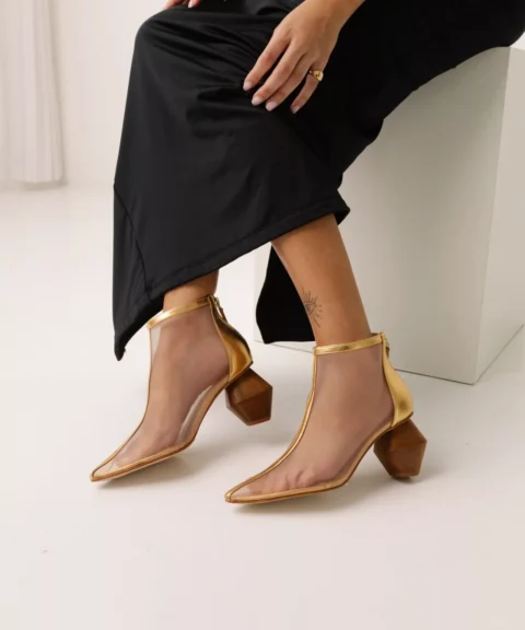 Bota Feminina Transparente Patrícia