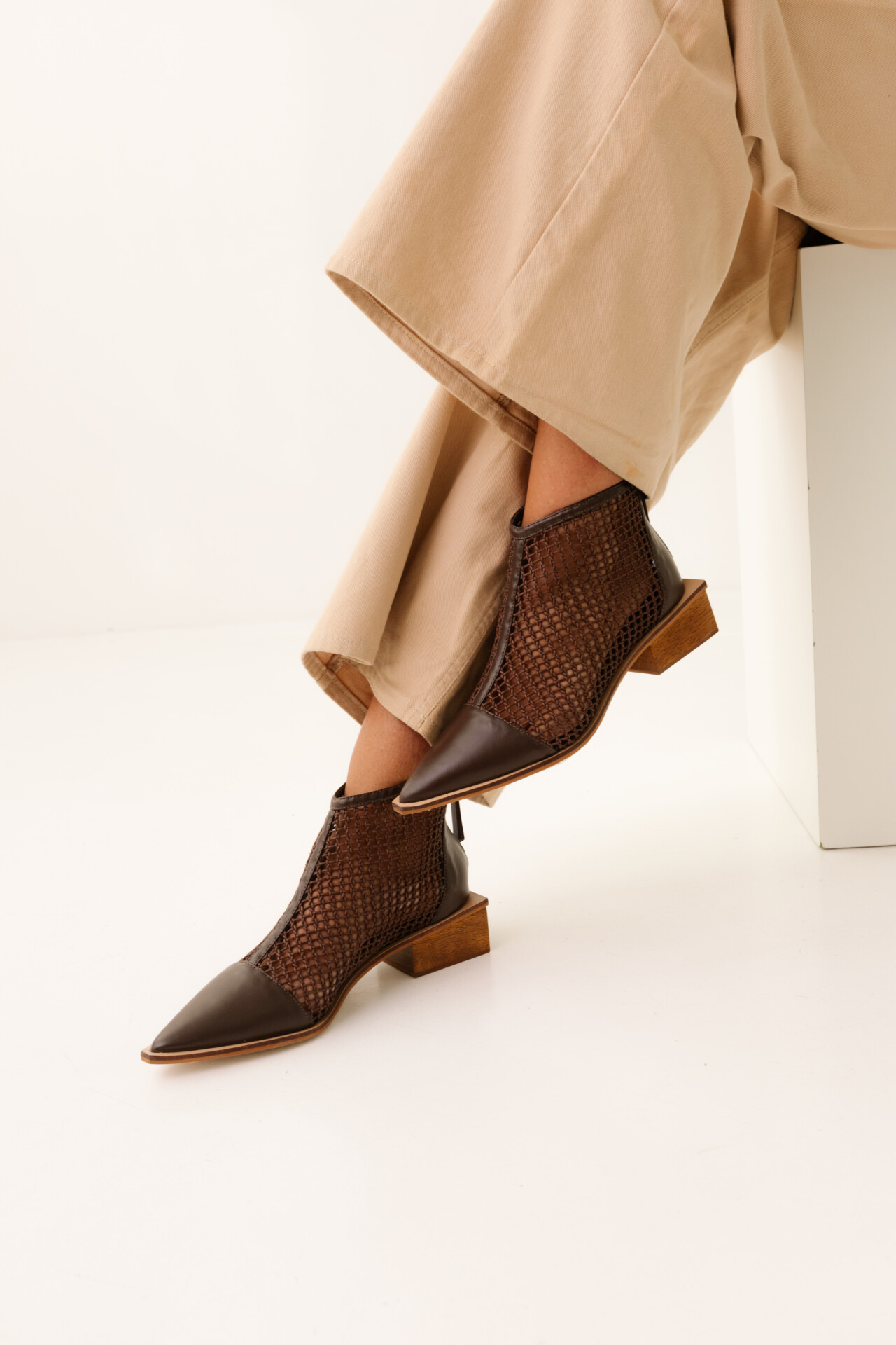 Bota em Couro Telado Treccia