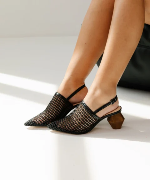 Sapato Slingback Couro Idaho